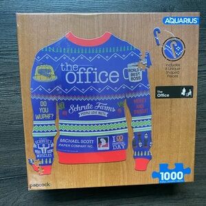 The Office Ugly Christmas Sweater 1000 Piece Jigsaw Puzzle  20x24 New In Box